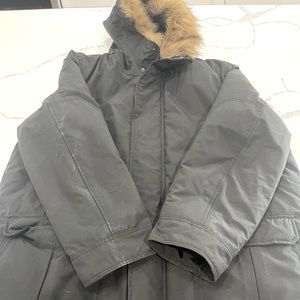GAP Parka Jacket with Fur Hood